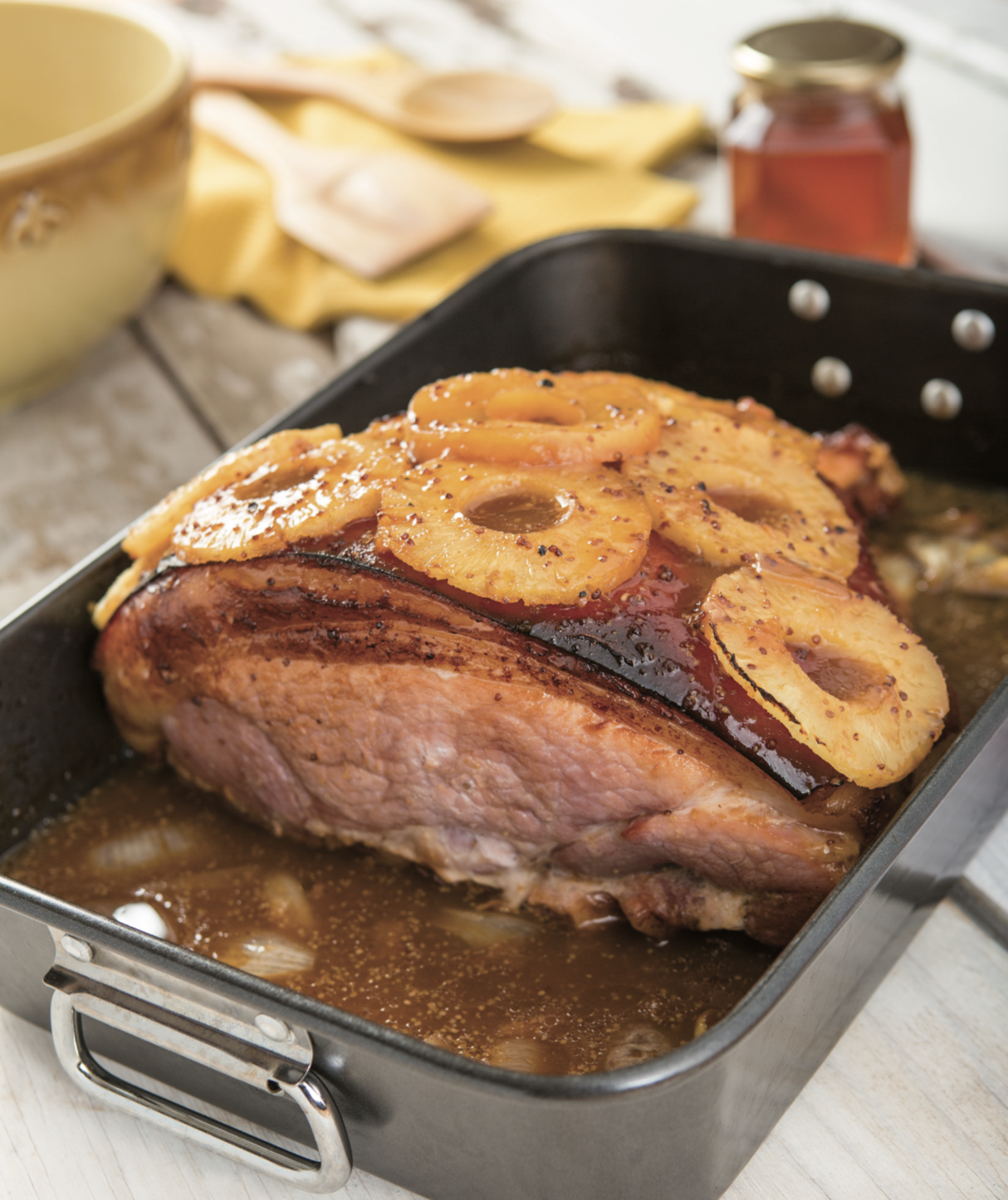 Honey Pineapple Glazed Ham Recipe | Miels d'Anicet