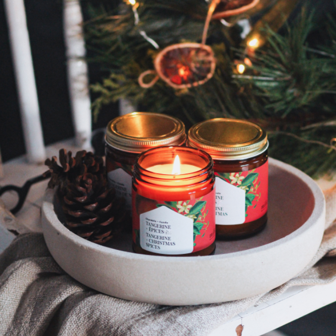 Chandelle Tangerine + Épices