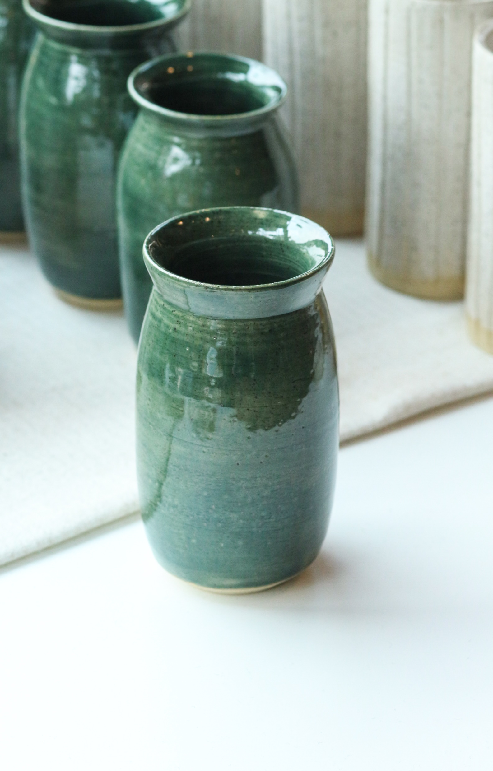 Vase émeraude - Atelier Tavelé